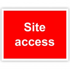 Site Access Rigid Material Sign